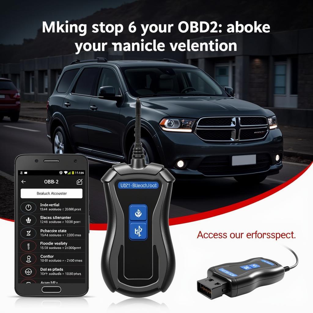 Diagnostic automobile avec un scanner OBD2 Bluetooth et un smartphone