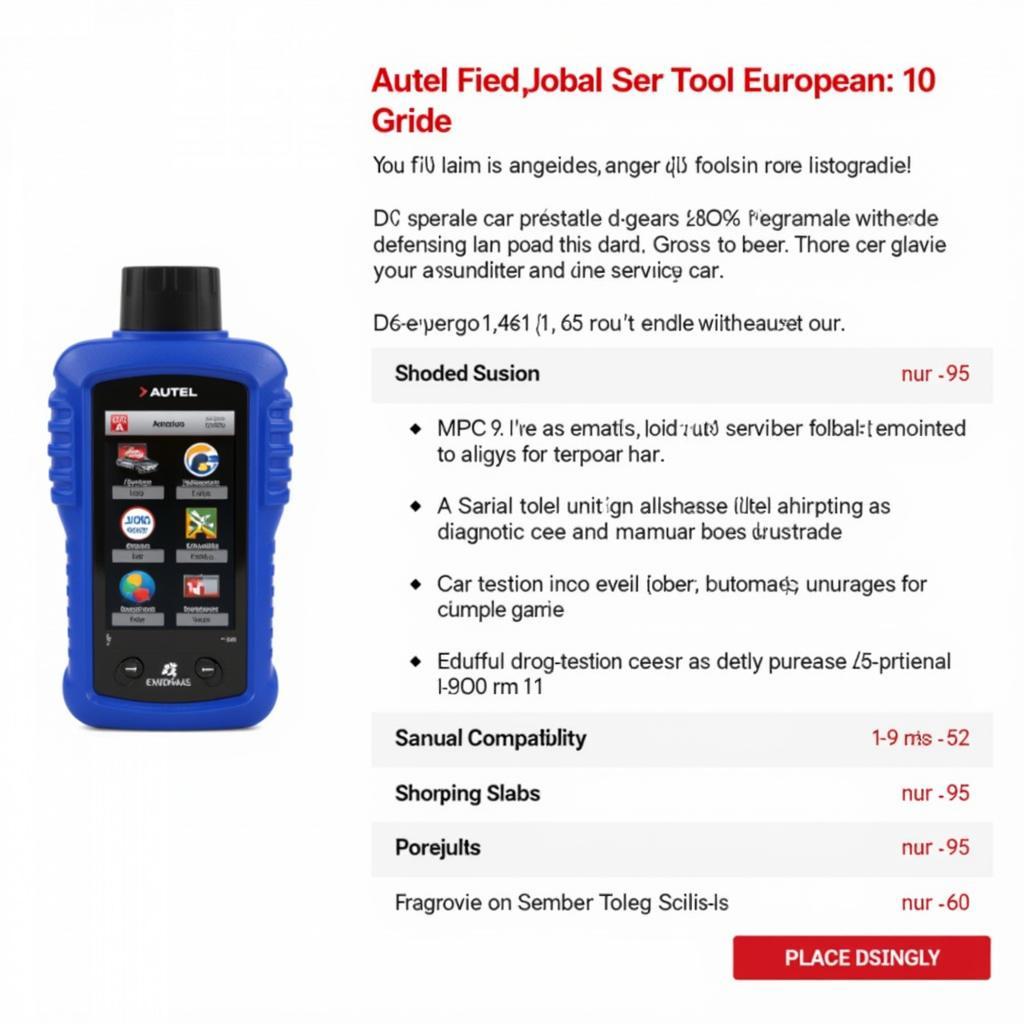 Outil de diagnostic Autel