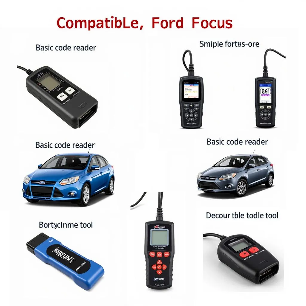 Différents types d'outils de diagnostic OBD pour Ford Focus