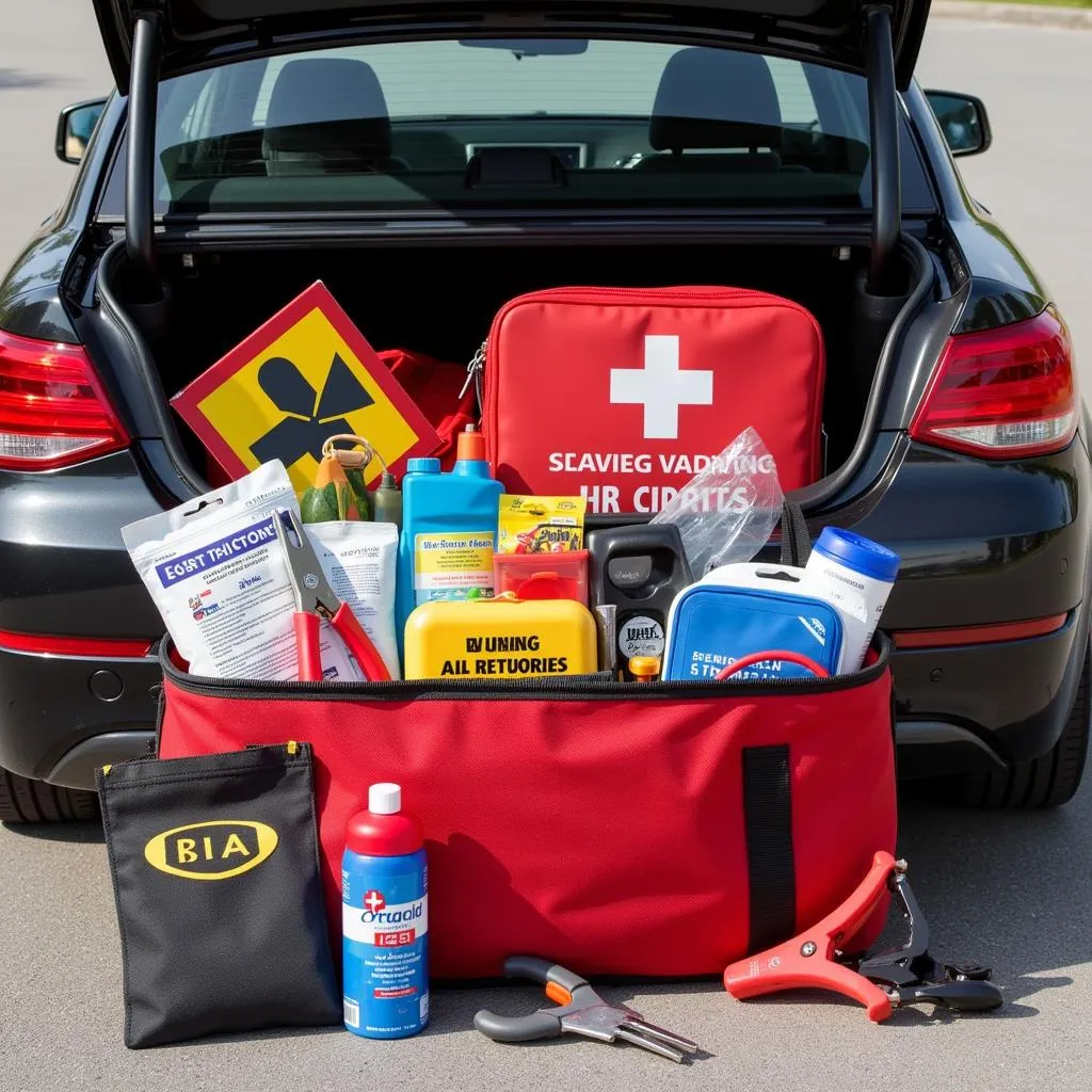 Trousse à outils et équipements de sécurité pour voiture