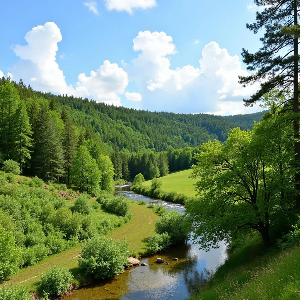 Paysage pittoresque de St-Laurent-des-Autels