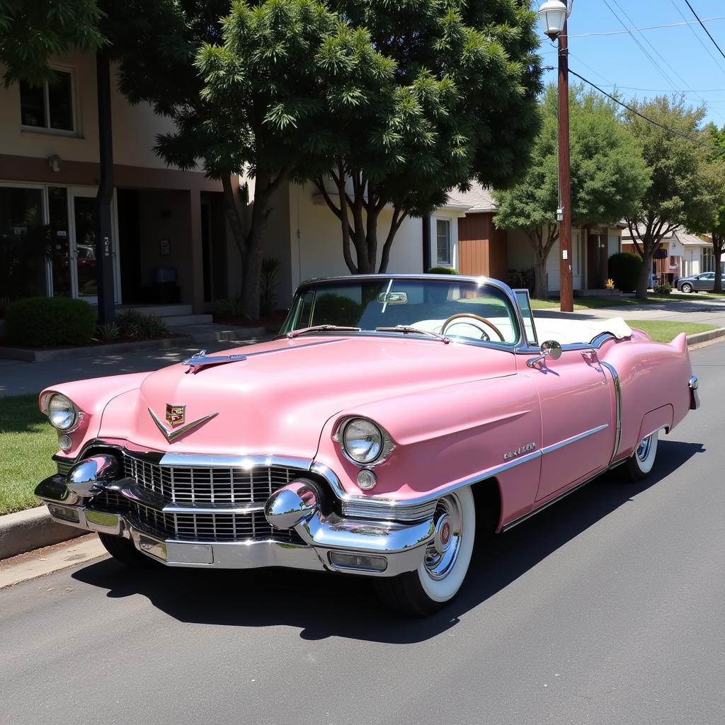 Une Cadillac rose comme celle de Jayne Mansfield