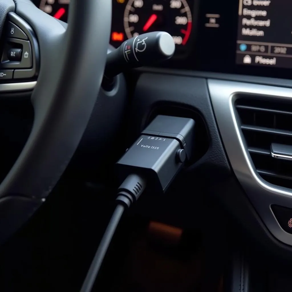 Connexion d'une plateforme OBD à une voiture