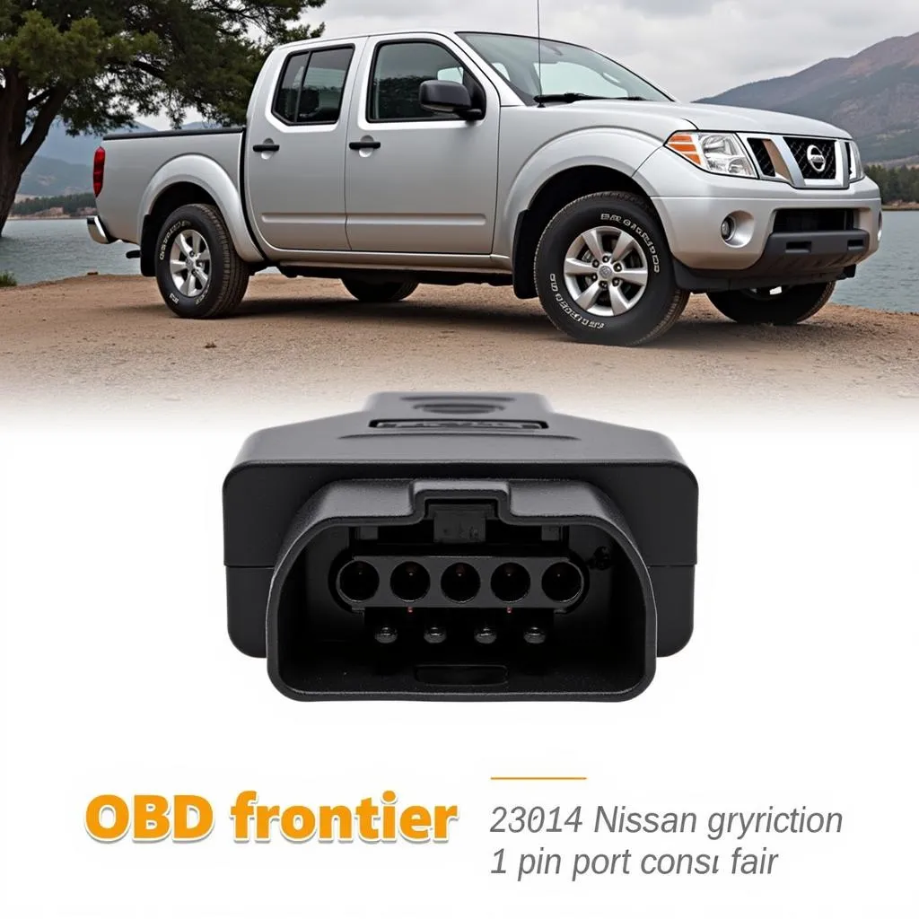 Connecteur du port OBD sur Nissan Frontier 2014