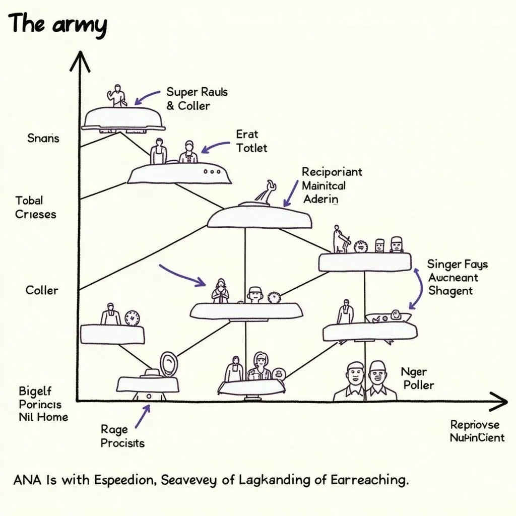 Graphique de progression de carrière militaire