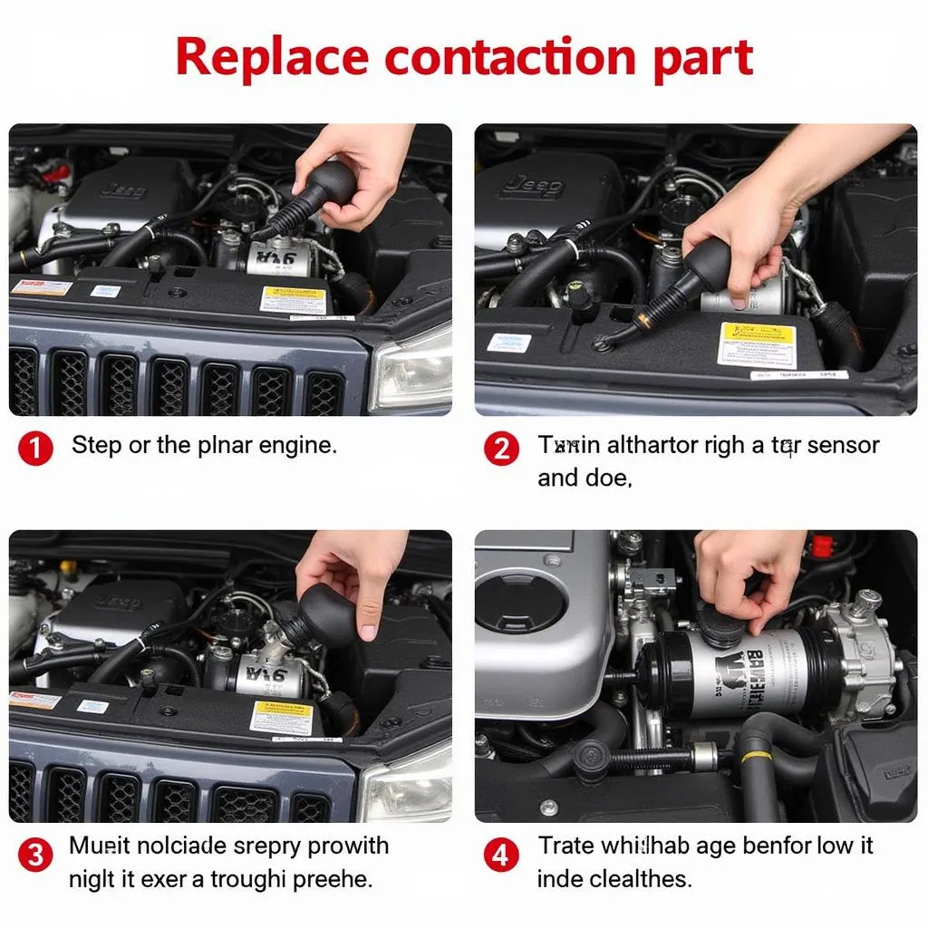 Remplacement du capteur IAT sur un moteur Jeep