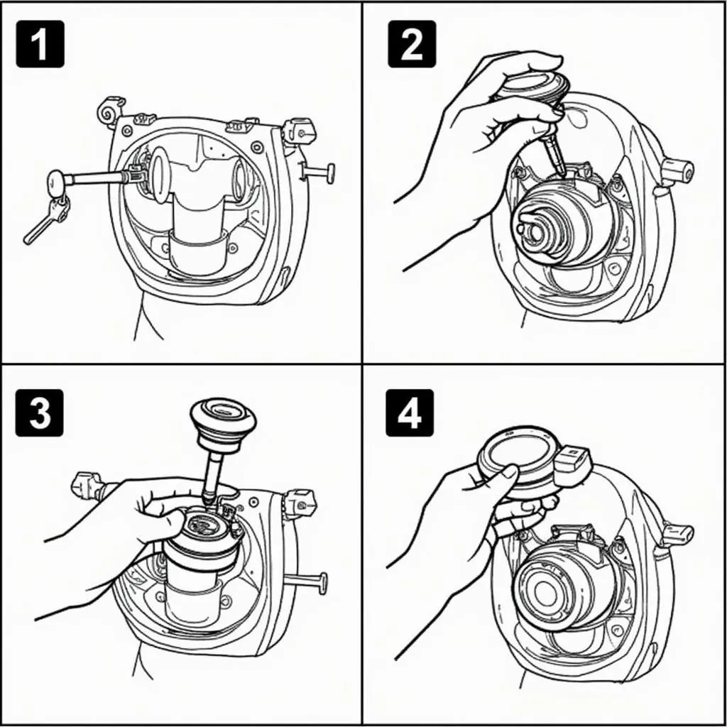 Remplacement du resistor Passlock dans le cylindre de contact