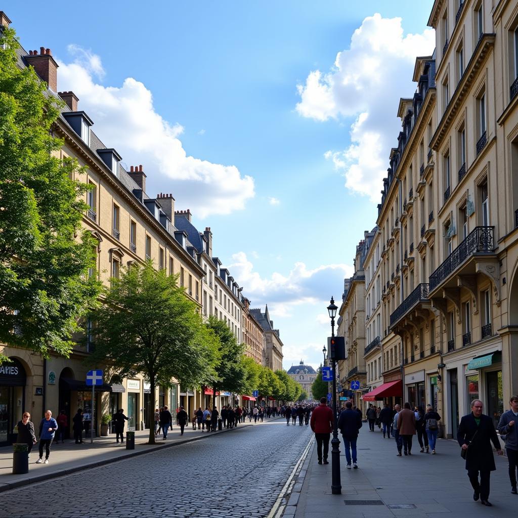 Rue Autel des Postes à Paris