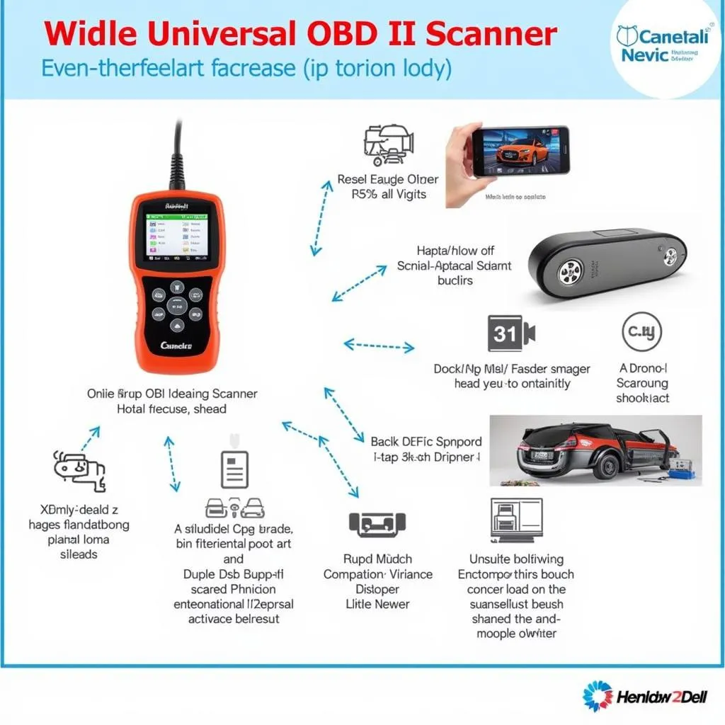 Scanner OBD II Universel pour diagnostic automobile