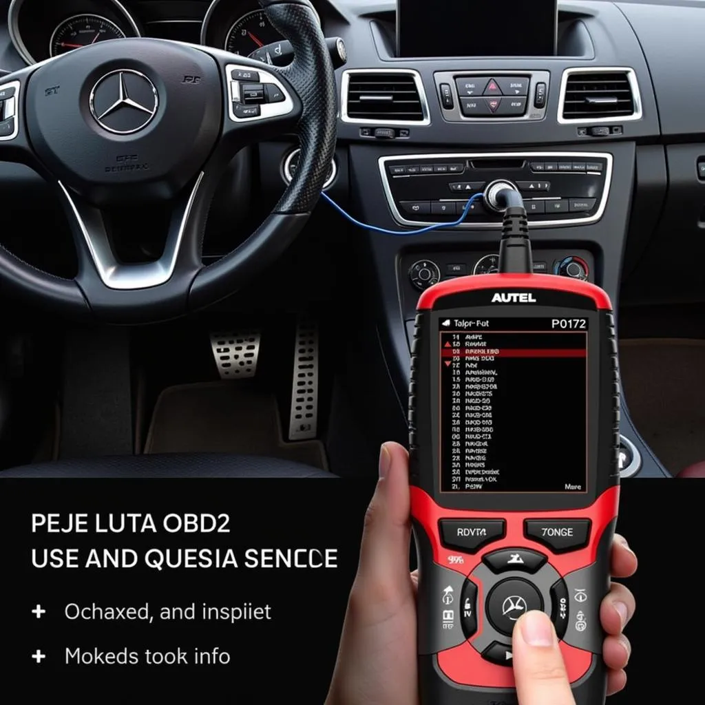 Scanner OBD2 Autel pour diagnostiquer le code P0172