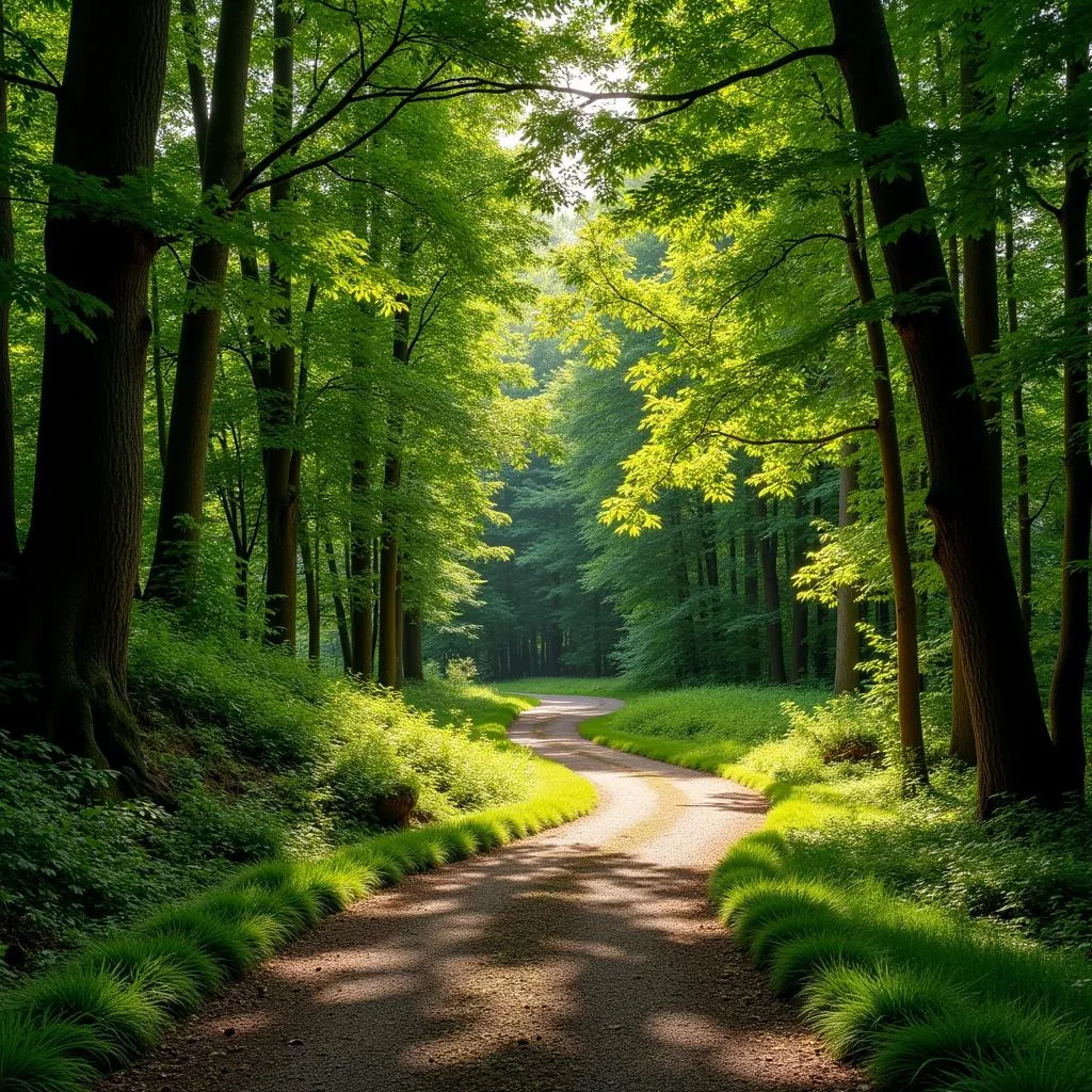 Sentier en forêt à St Laurent des Autels