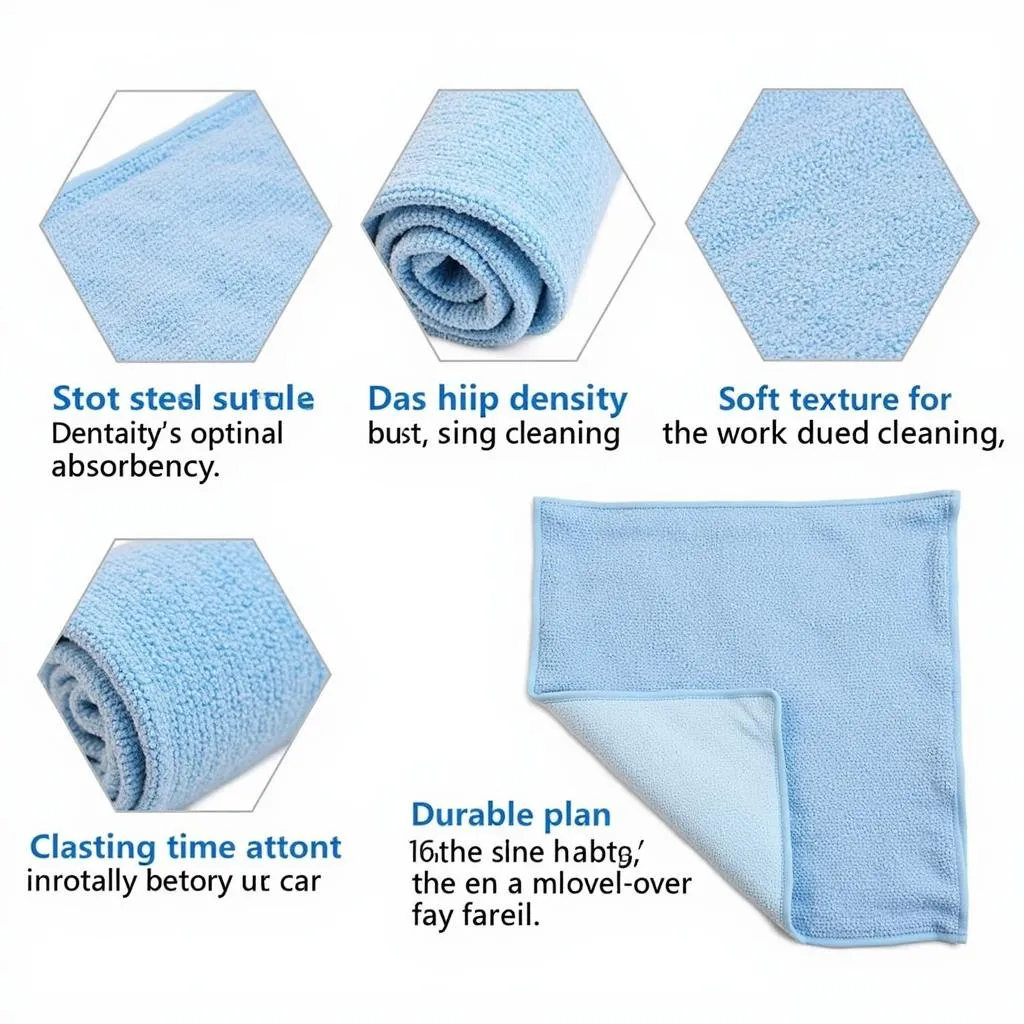 Serviettes en microfibre pour lavage de voiture professionnelle