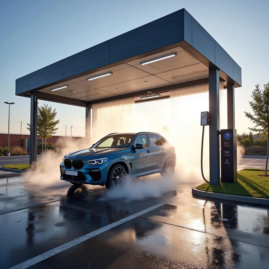 Une station de lavage de voiture rapide et efficace