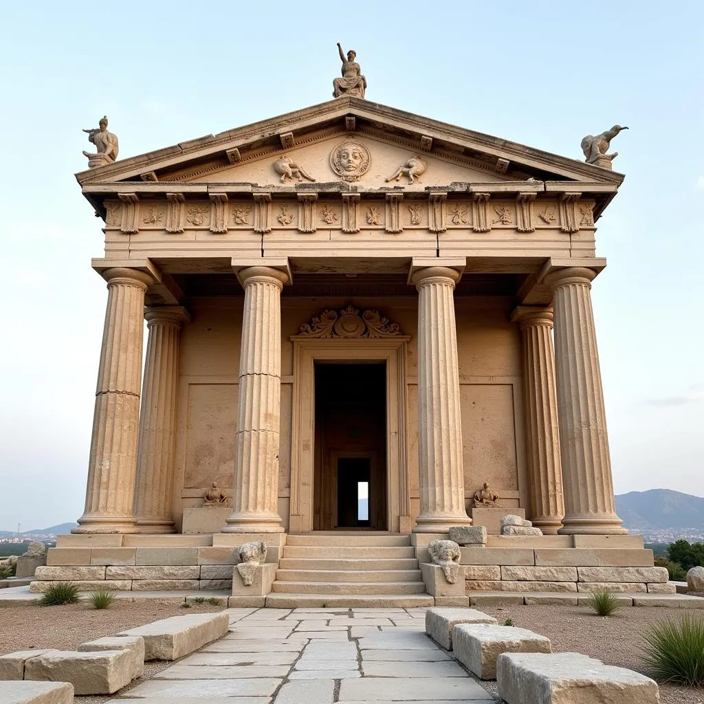 Temple de Minerve en Grèce