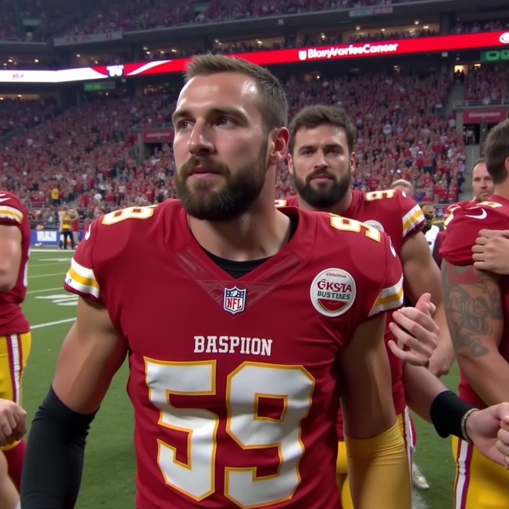 Travis Kelce, célébration victoire Super Bowl