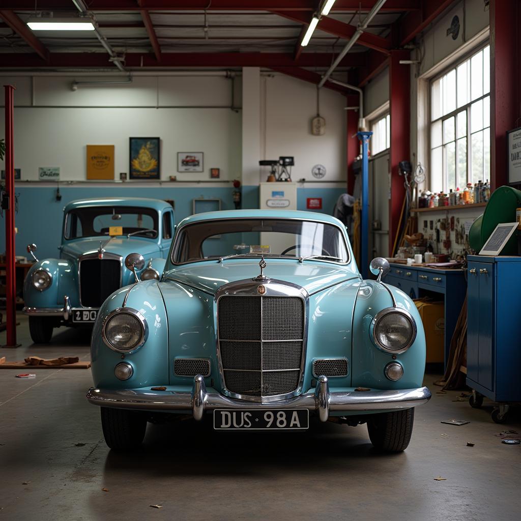 Garage pour voitures anciennes