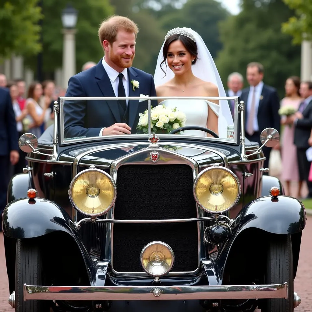 Voiture royale utilisée lors du mariage du Prince Harry et Meghan Markle