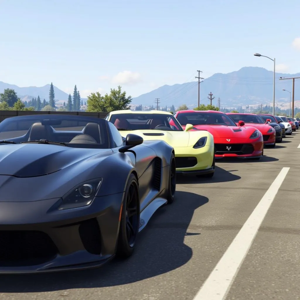 Voitures de sport rapides dans GTA 5