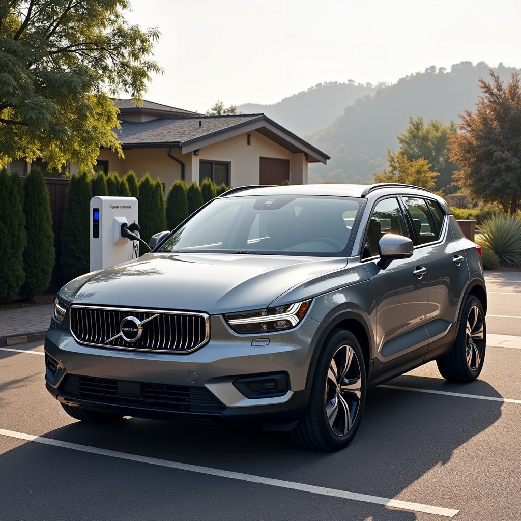 La Volvo XC40 Recharge, un SUV compact électrique.