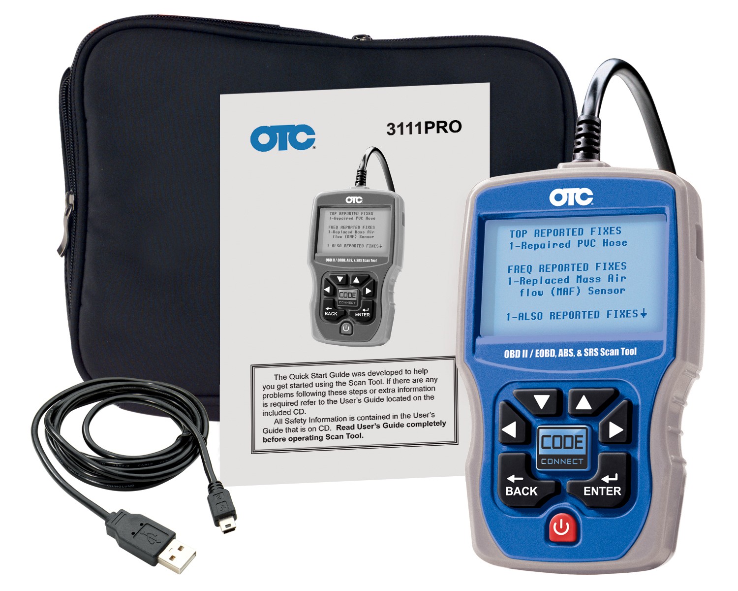 OTC 3111PRO Trilingual OBDII Scan Tool: Diagnosing ABS and Airbag Systems