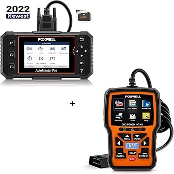 Foxwell NT301 OBD2 Scanner, a professional diagnostic code reader tool for check engine light and vehicle system analysis