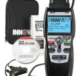 Innova 3160 ABS SRS+ professional diagnostic scanner displaying vehicle data.